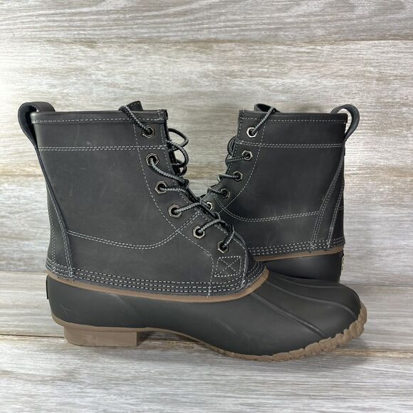 G.H. Bass Mens Mallard Waterproof Lace Up Rubber Gum Sole Duck Boots Size 8 M - Picture 8 of 10